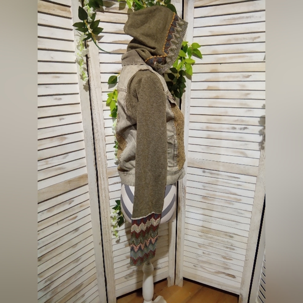 Miss Me Olive Green Jacket (1258) - Picture 6 of 10